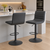 Aldo Bar Stool Black with Black Frame