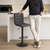 Aldo Bar Stool Black with Black Frame