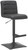 Luscious Bar Stool Black with Black Frame