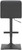 Luscious Bar Stool Black with Black Frame