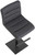 Deluxe Luscious Bar Stool Charcoal with Black Frame