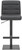Deluxe Luscious Bar Stool Black with Black Frame