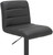 Deluxe Luscious Bar Stool Black with Black Frame