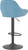 Velluto Bar Stool Pastel Blue Velvet with Black Frame