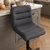 Luscious Bar Stool Charcoal with Black Frame