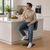 Luscious Bar Stool Charcoal with Black Frame