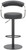 Deluxe Zenith Bar Stool Black with Black Frame