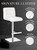 Luscious Signature Real Leather Bar Stool Bright White