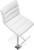 Luscious Signature Real Leather Bar Stool Bright White