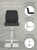Ravenna Signature Real Leather Bar Stool Black