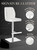 Ravenna Signature Real Leather Bar Stool Bright White