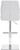 Ravenna Signature Real Leather Bar Stool Bright White