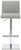 Deluxe Snella Real Leather Bar Stool Grey
