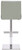Deluxe Snella Real Leather Bar Stool Grey