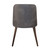 Aztec Side Chair Faux Leather Steel Grey Vintage Elegance