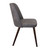 Aztec Side Chair Faux Leather Steel Grey Vintage Elegance