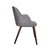 Aztec Armchair Faux Leather Steel Grey Vintage Elegance
