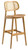 Relish Barstool Natural Oak Natural Cane Back