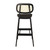 Relish Barstool Satin Black  Natural Cane Back
