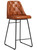 Harland Bar Stool Leather Bruciato