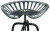 Industrial Tractor Bar Stool Black