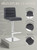 Luscious Signature Real Leather Bar Stool Charcoal Grey