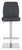 Ravenna Signature Real Leather Bar Stool Charcoal Grey