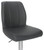 Ravenna Signature Real Leather Bar Stool Charcoal Grey