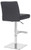 Snella Signature Real Leather Bar Stool Charcoal Grey
