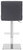 Snella Signature Real Leather Bar Stool Charcoal Grey