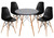 Iconic Round Wooden Table Black