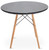 Iconic Round Wooden Table Black