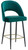 Chelsea Velvet Sage Green Bar Stool with Gold Footrest
