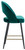 Chelsea Velvet Sage Green Bar Stool with Gold Footrest