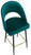 Chelsea Velvet Sage Green Bar Stool with Gold Footrest