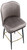 Knightsbridge Velvet Charcoal Bar Stool with Gold Footrest