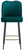 Knightsbridge Velvet Sage Green Bar Stool with Gold Footrest