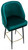Mayfair Velvet Sage Green Kitchen Bar Stool with Gold Footrest