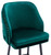 Mayfair Velvet Sage Green Kitchen Bar Stool with Gold Footrest