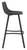 Antico Tall Bistro Bar Stool Black