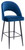 Chelsea Tall Velvet Bistro Bar Stool - Blue