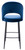Chelsea Tall Velvet Bistro Bar Stool - Blue
