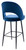 Chelsea Tall Velvet Bistro Bar Stool - Blue