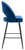 Chelsea Tall Velvet Bistro Bar Stool - Blue