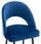 Chelsea Tall Velvet Bistro Bar Stool - Blue