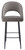 *ONLY 1 LEFT* Chelsea Tall Velvet Bistro Bar Stool - Charcoal
