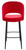 *ONLY 1 LEFT* Chelsea Tall Velvet Red Bistro Bar Stool