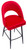 *ONLY 1 LEFT* Chelsea Tall Velvet Red Bistro Bar Stool