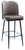 *ONLY 1 LEFT* Knightsbridge Tall Velvet Bistro Bar Stool - Charcoal