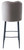 *ONLY 1 LEFT* Knightsbridge Tall Velvet Bistro Bar Stool - Charcoal